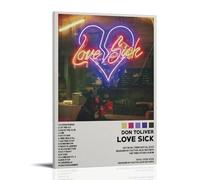 Poster décoratif Don Toliver Love Sick - Peinture murale lumineuse et belle - Convient pour le bureau, la chambre à coucher - Peinture décorative pour créer la bonne atmosphère - Style cadre 40 x 60