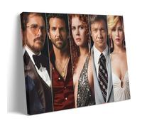 Poster décoratif sur toile American Hustle - Collage du film American Hustle - Affiche murale moderne pour chambre à coucher (50 x 75 cm)