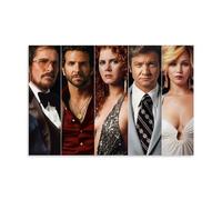 Poster décoratif sur toile American Hustle - Collage du film American Hustle - Affiche murale moderne pour chambre à coucher (50 x 75 cm)