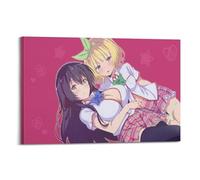 Poster décoratif sur toile avec inscription « As Long As You Look Cute, Do You Like Even Perverts » (50 x 75 cm)