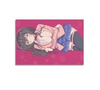Poster décoratif sur toile avec inscription « As Long As You Look Cute, Do You Like Even Perverts » (50 x 75 cm)