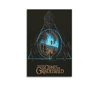 Poster décoratif sur toile avec inscription « Fantastic Beasts And Where to Find Them » (50 x 75 cm)