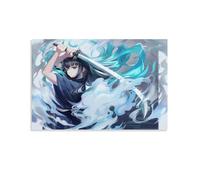Poster décoratif sur toile avec personnage de Demon Slayer Muichiro Tokito - Décoration murale moderne pour chambre à coucher - 30 x 45 cm
