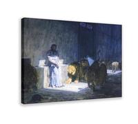 Poster décoratif sur toile Daniel in The Lions' Den Henry Ossawa Tanner pour chambre à coucher, bureau, chambre, 40 x 60 cm