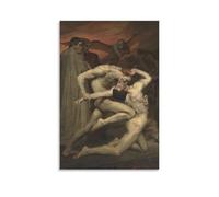 Poster décoratif sur toile Dante et William Adolphus Bouguereau - 60 x 90 cm