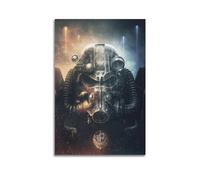 Poster décoratif sur toile de casque Fallout 4 Power Armor - Poster et image d'art moderne pour chambre à coucher - 40 x 60 cm