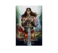 Poster décoratif sur toile de Conan le barbare - Poster mural et artistique moderne pour chambre à coucher - 60 x 90 cm
