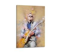 Poster décoratif sur toile de guitariste Joe Bonamassa - Impression d'art moderne pour chambre à coucher - 20 x 30 cm