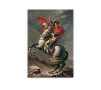 Poster décoratif sur toile de Napoléon Bonaparte traversant les Alpes - Impression d'art moderne pour chambre à coucher - 30 x 45 cm