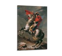 Poster décoratif sur toile de Napoléon Bonaparte traversant les Alpes - Impression d'art moderne pour chambre à coucher - 40 x 60 cm