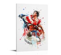 Poster décoratif sur toile de Rocky Balboa - Impression sur toile moderne - Pour chambre à coucher - 60 x 90 cm