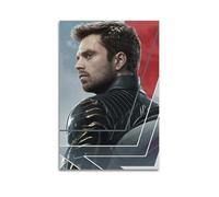 Poster décoratif sur toile de Sebastian Stan As Bucky Barnes (3) - Décoration murale vintage pour salon, chambre à coucher - 30 x 45 cm - Style sans cadre