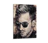 Poster décoratif sur toile Disc Jockey Calvin Harris - Impression d'art moderne pour chambre à coucher - 50 x 75 cm