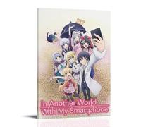 Poster décoratif sur toile « In Another World With My Smartphone » - Impression d'art moderne pour chambre à coucher - 20 x 30 cm