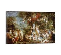 Poster décoratif sur toile La fête de Peter Paul Rubens - 60 x 90 cm