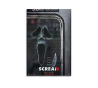 Poster décoratif sur toile Movie Scream 6 - Impression d'art moderne pour chambre à coucher - 30 x 45 cm