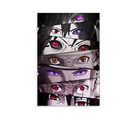Poster décoratif sur toile Naruto pour salon, chambre à coucher, 60 x 90 cm
