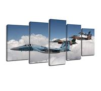 Poster décoratif sur toile pour salon et chambre à coucher Motif avion F-35A Lightning II 152,4 x 76,2 cm