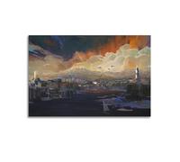 Poster décoratif sur toile représentant un personnage de jeu vidéo Disco Elysium - Poster mural moderne pour chambre à coucher - 50 x 75 cm