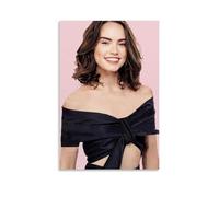 Poster décoratif sur toile Star Daisy et Ridley Smile - Impression d'art moderne pour chambre à coucher - 50 x 75 cm