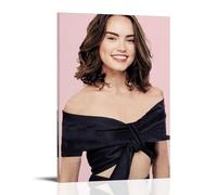 Poster décoratif sur toile Star Daisy Ridley Smile - Impression d'art moderne pour chambre à coucher - 40 x 60 cm
