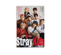 Poster décoratif sur toile « Stray Kids All Members » - Impression d'art moderne pour chambre à coucher - 30 x 45 cm