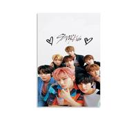 Poster décoratif sur toile « Stray Kids Group All Members » - Impression d'art moderne pour chambre à coucher - 50 x 75 cm