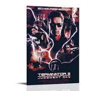 Poster décoratif sur toile « Terminator 2 Judgment Day » pour chambre à coucher, décoration murale avec cadre, 40 x 60 cm