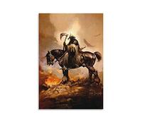 Poster décoratif sur toile The Death Dealer I 1973 par Frazetta, Frank pour salon, chambre à coucher, 40 x 60 cm