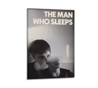 Poster décoratif sur toile « The Man Who Sleeps » - Décoration murale vintage - Pour salon, chambre à coucher - 20 x 30 cm - Style cadre
