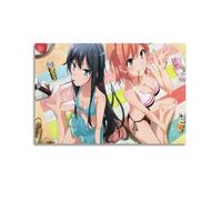 Poster décoratif sur toile « There Is Indeed A Problem with My Youth Love Story » (50 x 75 cm)