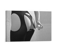 Poster décoratif sur toile « Working It Out » - Décoration murale moderne - 40 x 60 cm