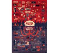 Poster Décoration murale - STRANGER THINGS - 61x91 cm - Noir - Classique - Intérieur