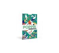 poppik - poster découverte avec stickers oiseaux G