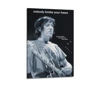 Poster d'Elliott Smith sur toile vintage - Décoration murale moderne pour salon, chambre à coucher - 40 x 60 cm - Style moderne