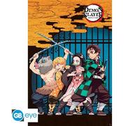 Poster Demon Slayer Groupe Roulé Filmé