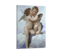 Poster d'enfance Cupidon et Psyché William Adolphus Bouguereau - Décoration murale - 60 x 90 cm