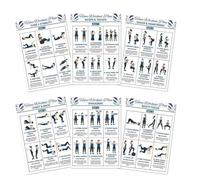 Poster d'Entraînement 6 Pièces Routine D'Exercice Complète De
