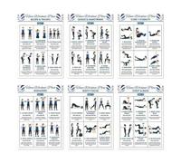 Poster D'Entraînement Aux Haltères 6 Pièces Guide de Fitness Corp Complet