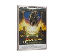 Poster des Raiders of The Lost Ark - Affiche du film d'aventure emblématique représentant Indiana Jones en action (20) - Impression sur toile - Décoration d'intérieur moderne - 20 x 30 cm