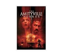 Poster d'horreur The Amityville - Poster vintage classique du film 4 - Décoration murale pour salon, chambre à coucher - 50 x 75 cm