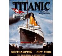 Poster Discount Titanic White Star Line Cruise Ship Retro Vintage Tin Sign - 20,3 x 30,5 cm