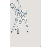 Poster Disney Bambi Gris et Bleu - 612829 - 40 cm x 50 cm