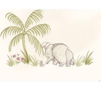 Poster Disney Dumbo, l'éléphant volant Beige et vert - 612843 - 30 cm x 40 cm