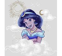 Poster Disney Jasmin Alladin Gris et Bleu - 611705 - 40 x 50 cm