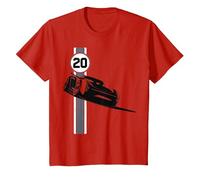 Poster Disney Pixar Cars 3 Jackson Storm Shadow T-Shirt, Enfant, Rouge, 12 ans