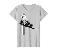 Poster Disney Pixar Cars 3 Jackson Storm Shadow T-Shirt, Femme, Argent, XL