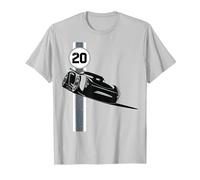 Poster Disney Pixar Cars 3 Jackson Storm Shadow T-Shirt, Homme, Argent, XXL