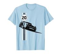 Poster Disney Pixar Cars 3 Jackson Storm Shadow T-Shirt, Homme, Bleu Céleste, M