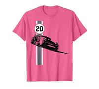 Poster Disney Pixar Cars 3 Jackson Storm Shadow T-Shirt, Homme, Rose Chiné, M